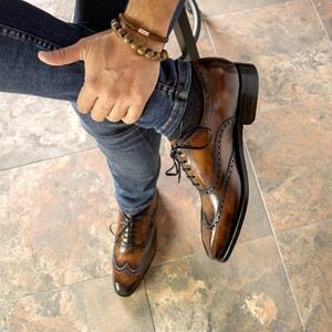 Full Brogue — hand-applied patina